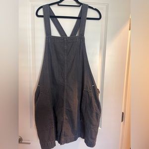 Universal Thread Black Washed Denim Overall Dress